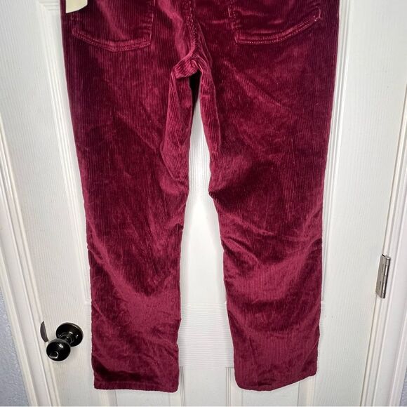 New! Universal Thread High-Rise Corduroy Ankle Bootcut Burgundy Women Pant Sz 8R - Picture 7 of 11
